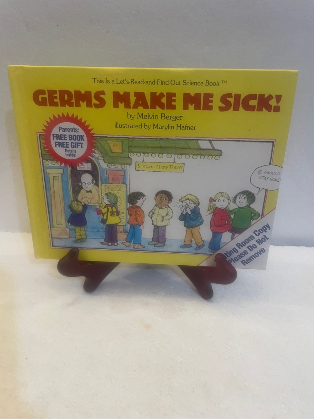 Germs Make Me Sick! Kids Science Book hardcover Melvin Berger 1st edition 1985